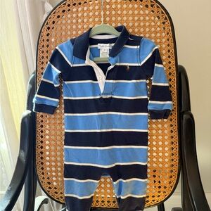 Ralph Lauren Blue Striped Kids One Piece